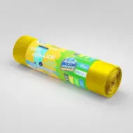 Saci menajeri rLDPE 240L, galbeni, 10 buc./rolă – Acasă și Industrial
