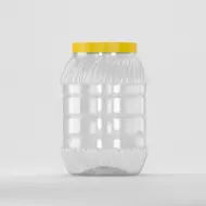 Borcan PET 3L, transparent, cu capac