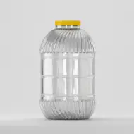 Borcan PET 15L, transparent, cu capac