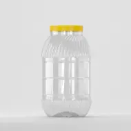 Borcan PET 5L, transparent, cu capac