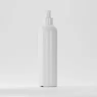 Флакон HDPE 250ml, бял, резба 24mm, с бяла помпа