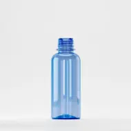 Флакон PET 200ml, син, резба 28mm PCO 1810, без капак