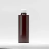 Флакон PET 400ml, кехлибарен, 35 грама, резба 28mm PCO 1810, с капак