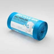 Saci menajeri 35L albaștri 50 saci/rolă – Recycle Bin
