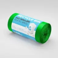 Saci menajeri 35L verzi 50 saci/rolă – Recycle Bin