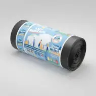 Saci menajeri rLDPE 60L, negri, 15 buc./rolă – Acasă și Industrial