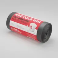 Saci menajeri 60L negru 50 saci/rolă – Recycle Bin