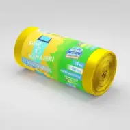 Saci menajeri rLDPE 60L, galbeni, 15 buc./rolă – Acasă și Industrial