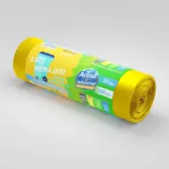 Saci menajeri rLDPE 160L, galbeni, 10 buc./rolă – Acasă și Industrial