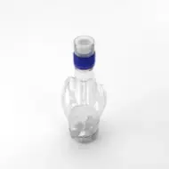 Флакон PET 370ml, прозрачен, 30 грама, резба 28mm, със спортен капак