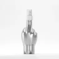 Флакон PET 370ml, сив, 27 грама, резба 28mm, с пулверизатор