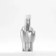Флакон PET 370ml, сив, 27 грама, резба 28mm PCO 1810, без капак