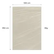 Saci LDPE reciclat natur 490×950mm, 80 microni