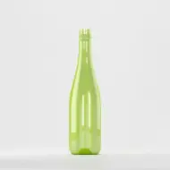 Флакон PET 750ml, зелен, без капак