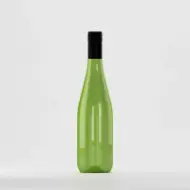 Флакон PET 750ml, зелен, с черен резбован капак