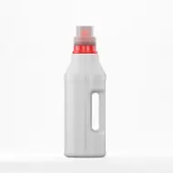 Флакон HDPE 1L, бял, резба 48mm BRC 48, с капак