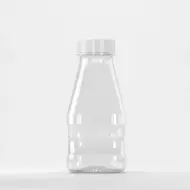 Флакон PET 330ml, прозрачен, 19 грама, резба 38mm, с капак