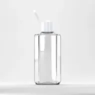 Флакон PET 75ml, прозрачен, резба 18mm, с капак flip-top