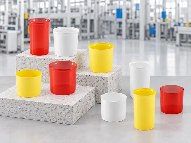Pahare pentru candele — fabricate de Electric SRL la Focșani, România