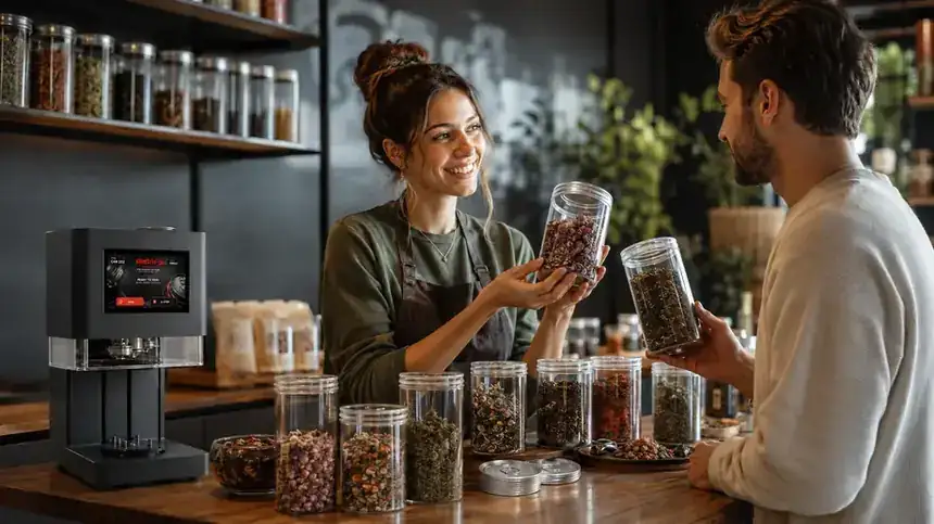 Doze PET cu capac din aluminiu — Ceainării și magazine de condimente